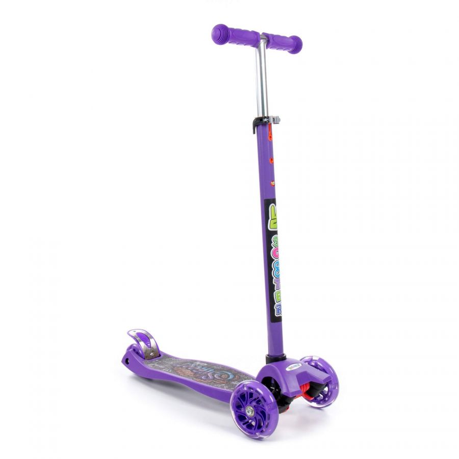 # 0072 Детский самокат (с наклейкой V2) (фиолетовый) (в коробке)