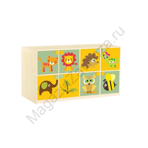 СТЕНКА ДЕТСКАЯ МОДЕЛЬ 5/12 С ДЕКОРАТИВНЫМИ НАКЛАДКАМИ