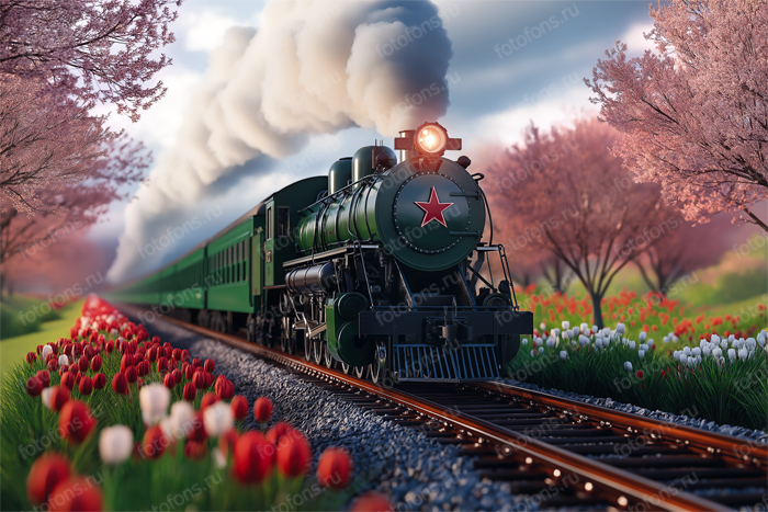 Фон стена "Trainwall №1"
