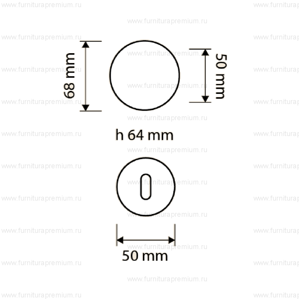 Ручка-кноб Linea Cali Flavia 685