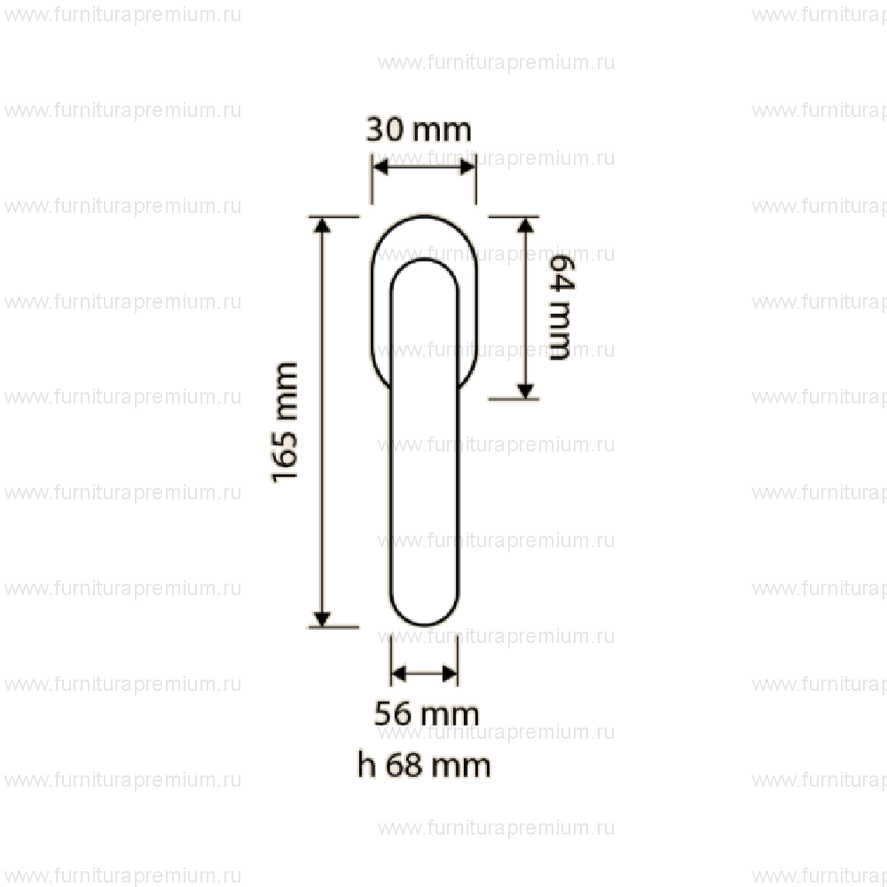 Оконная ручка Linea Cali Flory 1747 DK