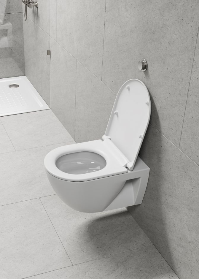 Подвесной унитаз безободковый GSI PURA ECO 8807 Swirlflush ФОТО