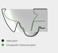 Унитаз подвесной GSI PURA 881504 Swirlflush, для крепежа FISR2, Agave Opaco схема 6