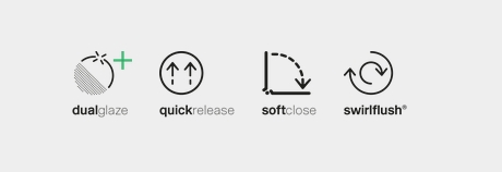 Унитаз подвесной GSI PURA 881516 Swirlflush, для крепежа FISR2, Bistro Matte схема 4 Унитаз подвесной GSI PURA 881516 Swirlflush, для крепежа FISR2, Bistro Matte схема 4