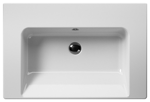 Раковина GSI Norm 86871 подвесная или встраиваемая 75x50 схема 2