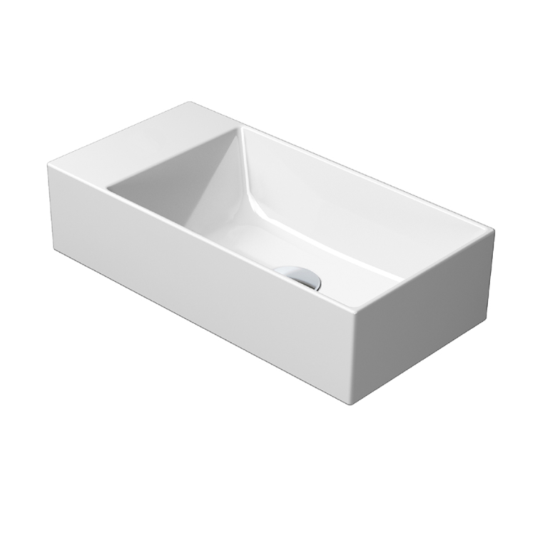 Изображение Раковина накладная/подвесная прямоугольная GSI KUBE X 9486 250 мм х 500 мм