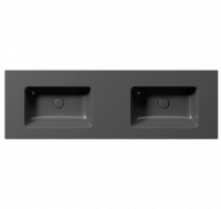 Двойная черная раковина GSI Pura 142x46 схема 2