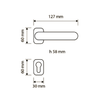 Ручка Linea Cali  Garda 670 RB 096 схема