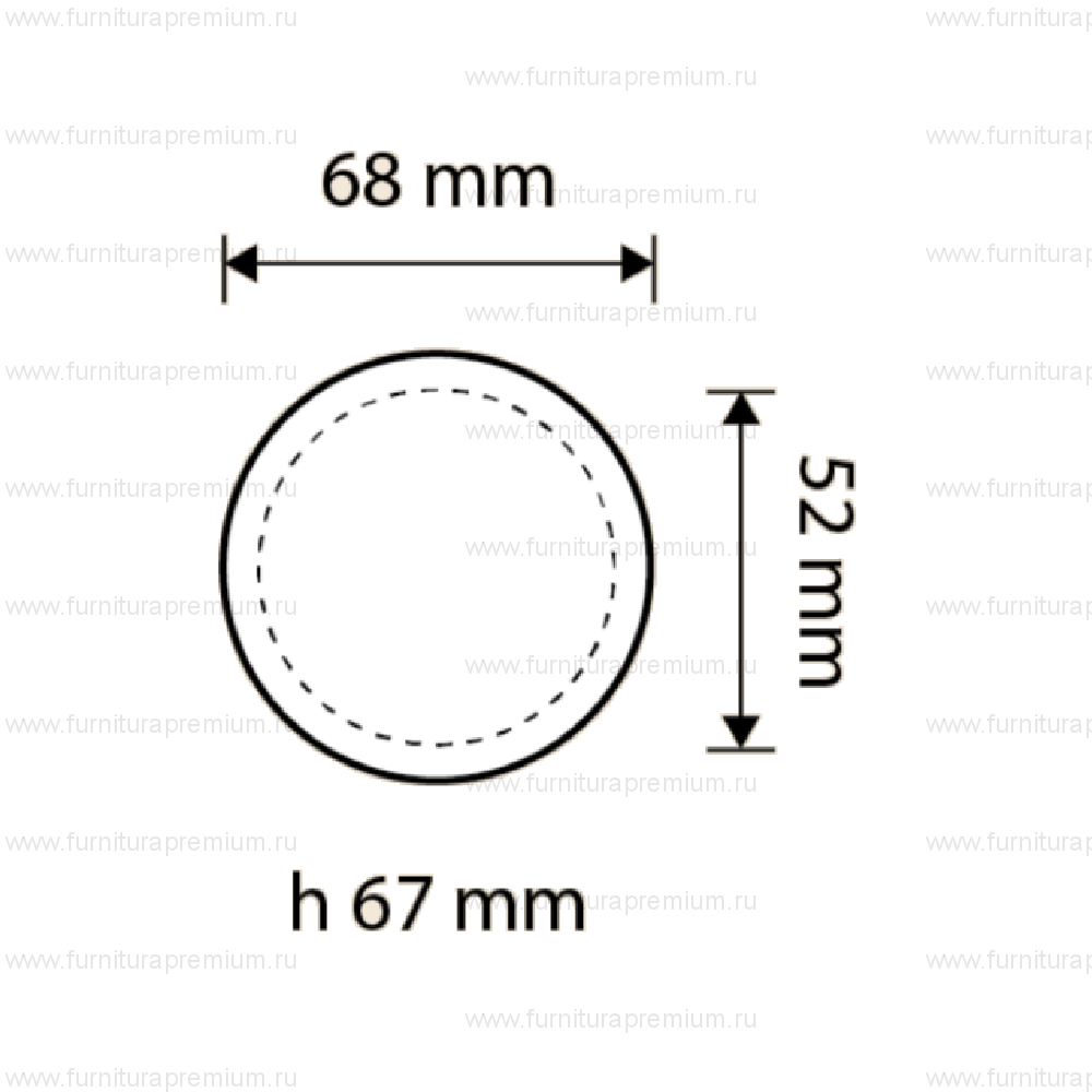 Ручка-кноб Linea Cali Garda 400