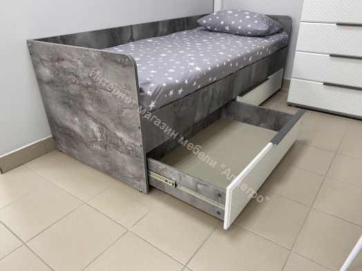 Кровать с 2 ящиками "Лео 2" 800х2000