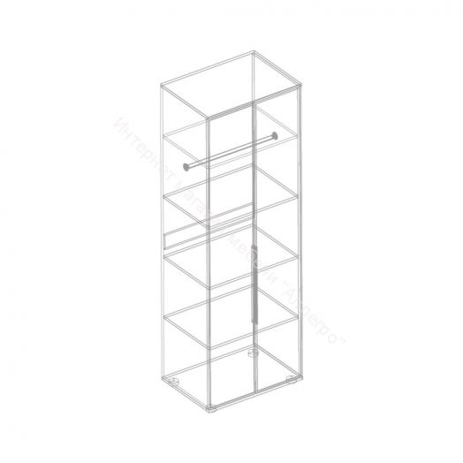 Шкаф 2-ств. с полками "Лео 2" 700