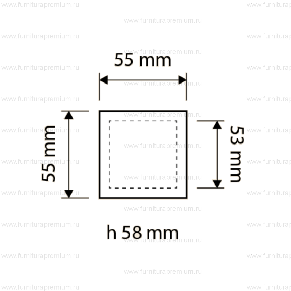 Ручка-кноб Linea Cali Glamur 1555