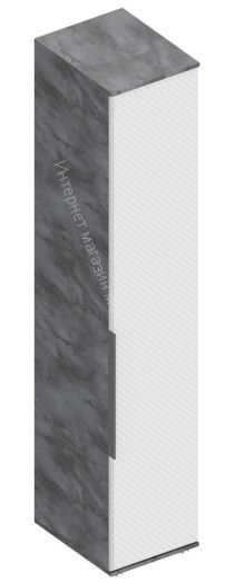 Пенал 1-ств. с полками "Лео 2" 400