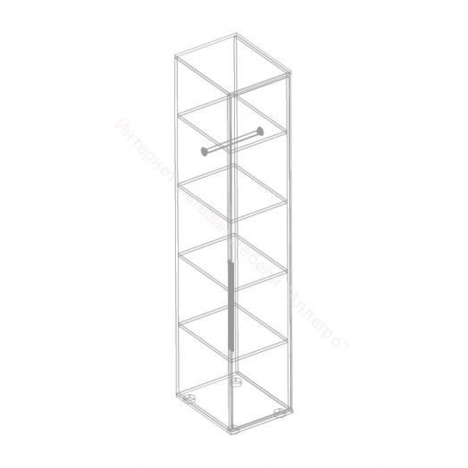 Пенал 1-ств. с полками "Лео 2" 400