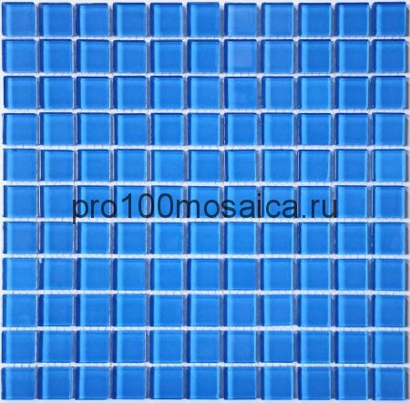 Royal blue Мозаика серия CRYSTAL, размер, чип 25*25 мм:300*300*4 (Bonaparte)
