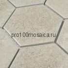 Agate beige Мозаика из керамогранита, чип 95*110, размер, мм: 256*295.5*6.5 (Bonaparte)