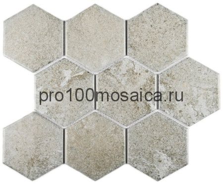 Agate Grey. Мозаика из керамогранита, чип 95*110, размер, мм: 256*295.5*6.5 (Bonaparte)