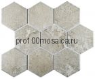Agate Grey. Мозаика из керамогранита, чип 95*110, размер, мм: 256*295.5*6.5 (Bonaparte)