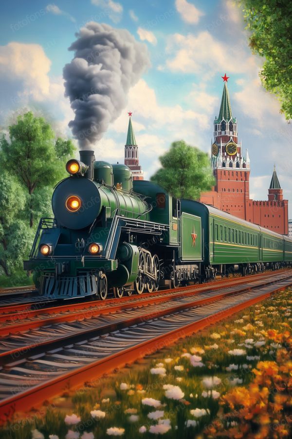 Фон стена "Trainwall №3"