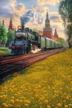 Фон стена "Trainwall №4"