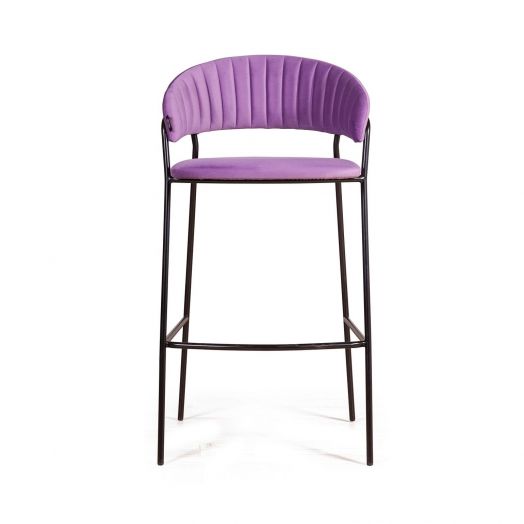Стул барный Kelly, велюр Holland 36