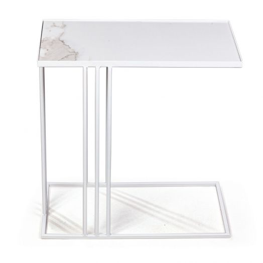 Журнальный столик Stone 026, керамика белая (арт. A026.D01)