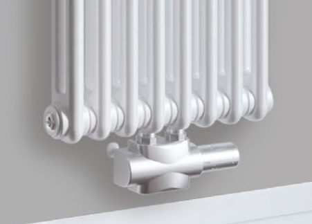 Стальной трубчатый радиатор Rifar TUBOG 3180 6 секций подключение нижнее одностороннее Антрацит (DB_703) ФОТО