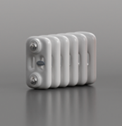 Стальной трубчатый радиатор Rifar TUBOG 3018 28 секций подключение нижнее центральное Белый (RAL 9016) схема 2