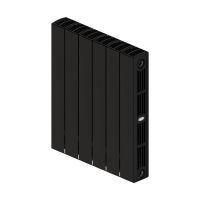 Биметаллический радиатор Rifar SUPReMO Ventil 500 нижнее правое подключение Антрацит (DB_703) схема 2