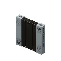 Биметаллический радиатор Rifar SUPReMO Ventil 500 нижнее правое подключение Антрацит (DB_703) схема 8