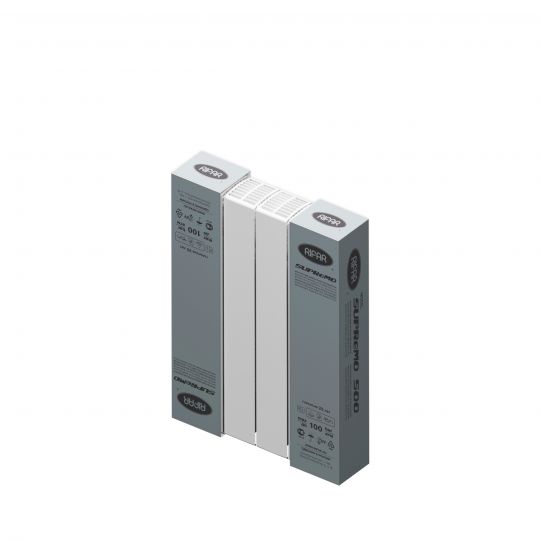 Биметаллический радиатор Rifar SUPReMO 500 боковое подключение Белый (RAL 9016) схема 6