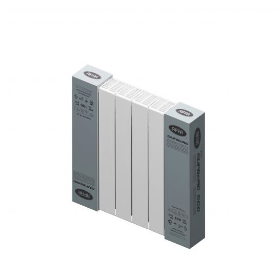 Биметаллический радиатор Rifar SUPReMO 500 боковое подключение Белый (RAL 9016) схема 13