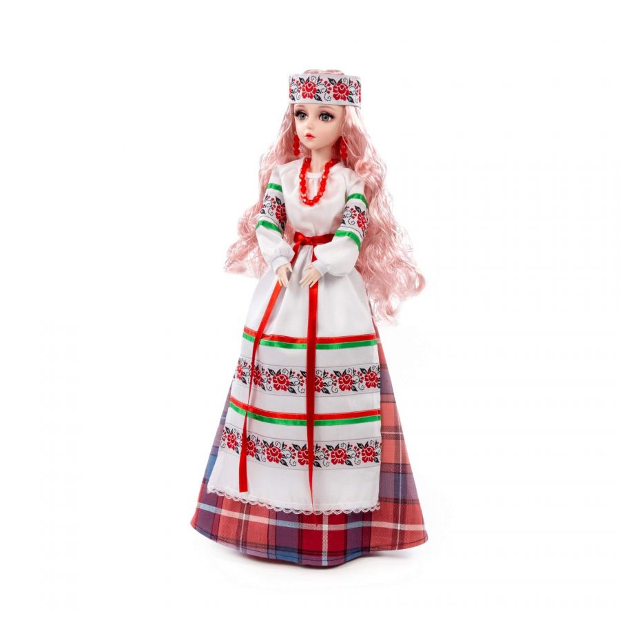 Кукла "Александра" (55 см) в белорусском костюме (в коробке)