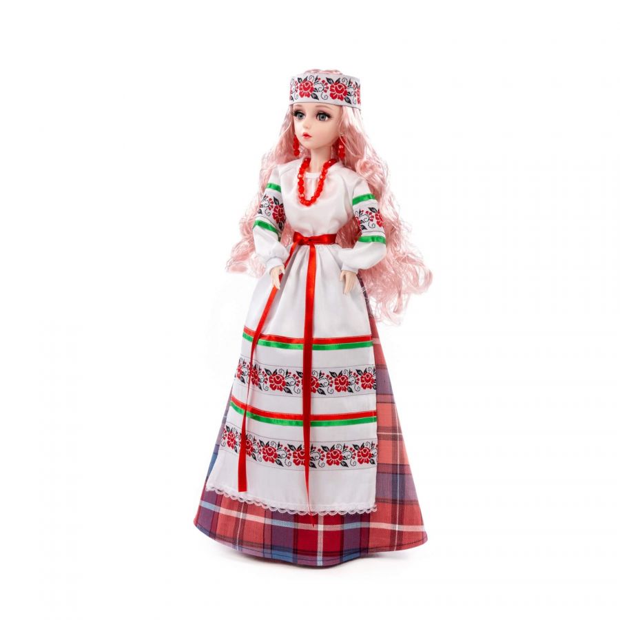 Кукла "Александра" (55 см) в белорусском костюме (в коробке)
