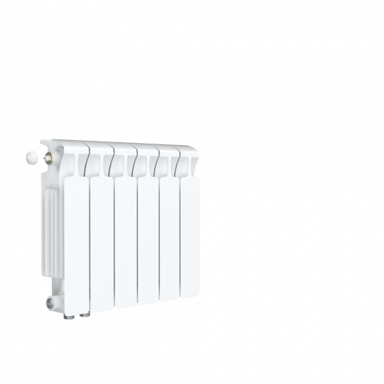 Биметаллический радиатор Rifar Monolit Ventil 350 нижнее правое подключение Белый (RAL 9016) схема 3