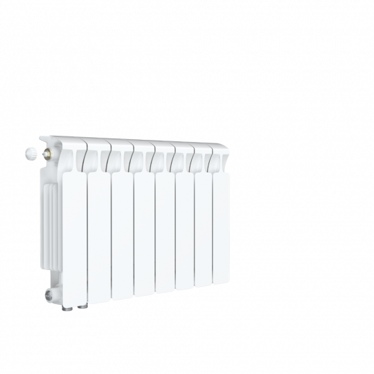 Биметаллический радиатор Rifar Monolit Ventil 350 нижнее правое подключение Белый (RAL 9016) схема 5