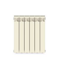 Биметаллический радиатор Rifar Monolit 500 боковое подключение Айвори (RAL 1013) схема 3