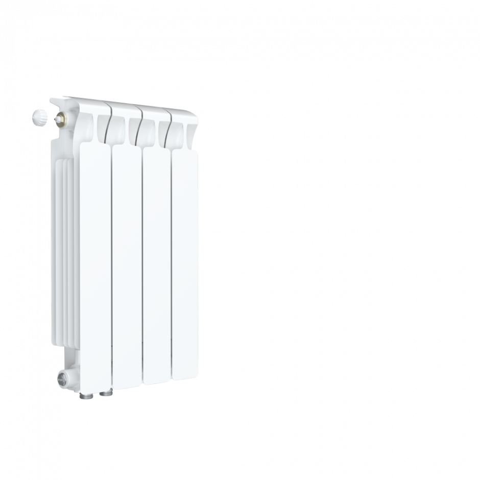Биметаллический радиатор Rifar Monolit 500 боковое подключение Белый (RAL 9016)