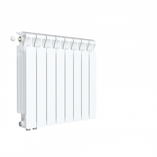 Биметаллический радиатор Rifar Monolit 500 боковое подключение Белый (RAL 9016) схема 6