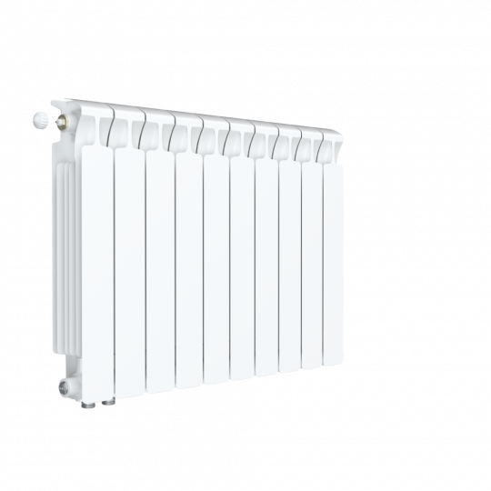 Биметаллический радиатор Rifar Monolit 500 боковое подключение Белый (RAL 9016) схема 8