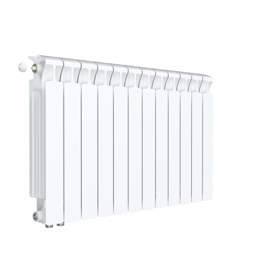 Биметаллический радиатор Rifar Monolit 500 боковое подключение Белый (RAL 9016) схема 10