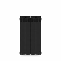 Биметаллический радиатор Rifar Monolit 500 боковое подключение Антрацит (DB_703) схема 2 Биметаллический радиатор Rifar Monolit 500 боковое подключение Антрацит (DB_703) схема 2