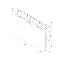 Биметаллический радиатор Rifar Monolit 500 боковое подключение Антрацит (DB_703) схема 26 Биметаллический радиатор Rifar Monolit 500 боковое подключение Антрацит (DB_703) схема 26