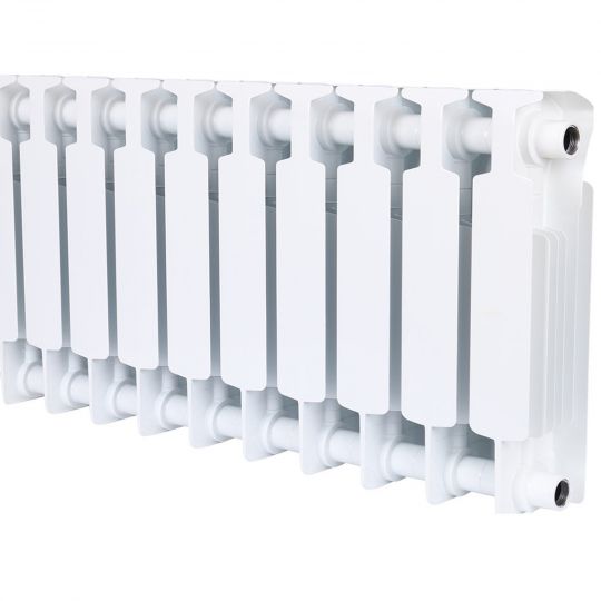 Биметаллический радиатор Rifar Monolit 300 6 секций боковое подключение Белый (RAL 9016) схема 4