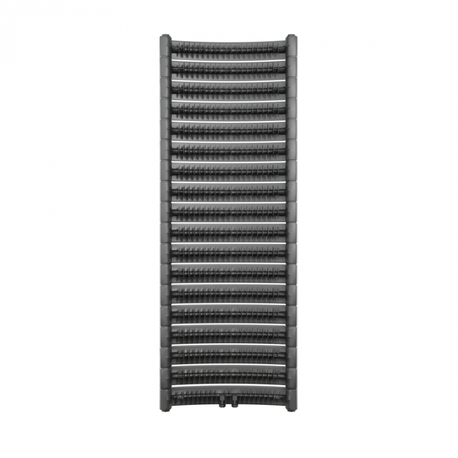 Биметаллический радиатор Rifar Convex 500 22 секции боковое подключение Титан (RAL 9223) ФОТО