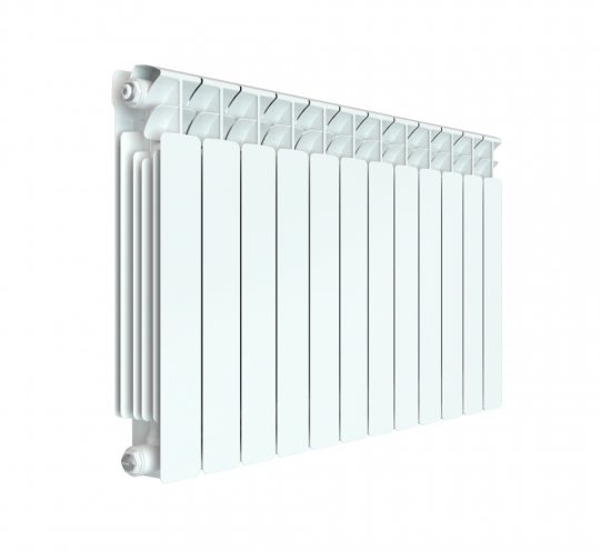 Биметаллический радиатор Rifar Base 500 боковое подключение Белый (RAL 9016) схема 9