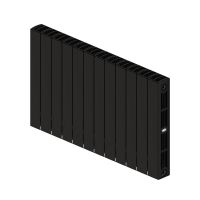 Биметаллический радиатор Rifar SUPReMO Ventil 350 нижнее правое подключение Антрацит (DB_703) схема 1