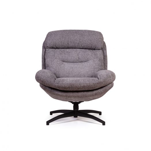 Кресло качалка с оттоманкой Magnus, серый