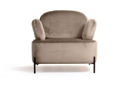Кресло Dandy, бархат пепельно-бежевый 25