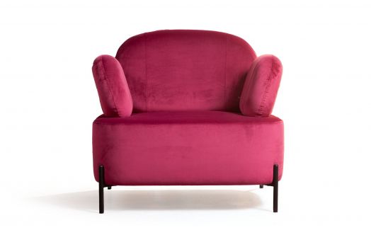 Кресло Dandy, бархат красный 16